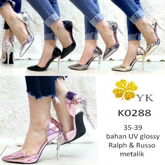 OSshoes 0288 premium heels 12cm 12 cm import shoes wanita high heels highheels ketutup