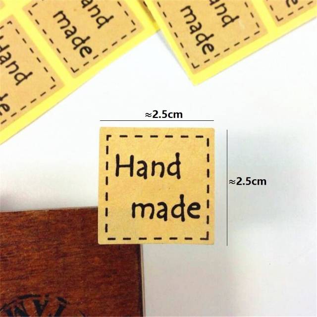

Label Sticker Hand Made Stiker Handmade Segel Kemasan Packaging Sealer Seal kraft hiasan bungkus L58