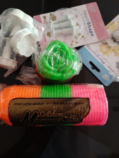 Cetakan Plastik Mawar ( Kukus & Puding ) Harga/ Lusin