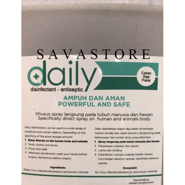 DESINFEKTAN REGULER DAILY ANTISEPTIC SPRAY DISINFEKTAN 100ML DAN AMAN UNTUK KULIT [TERLARIS]