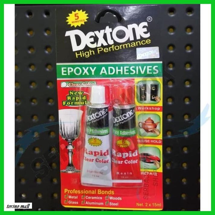 

TAKEREP- LEM EPOXY DEXTONE RAPID 5 MENIT CLEAR COLOR 30 ML LEM CAMPUR SERBAGUNA -TNALAES-EPAT.