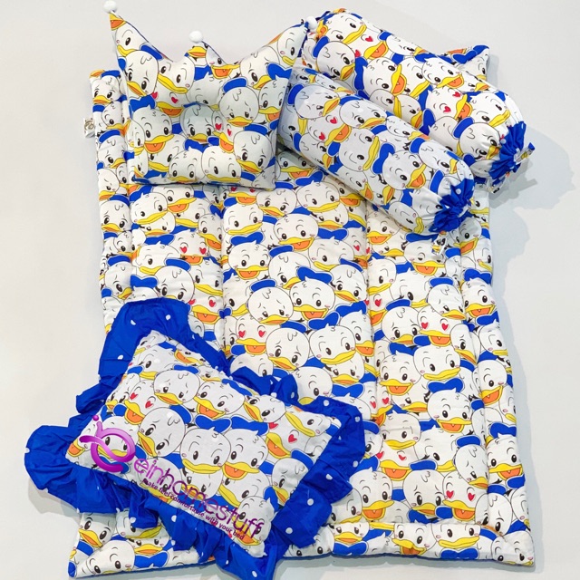 Einhomestuff Babyset Tempat Tidur Bayi Matras Motif Donal Duck Shopee Indonesia