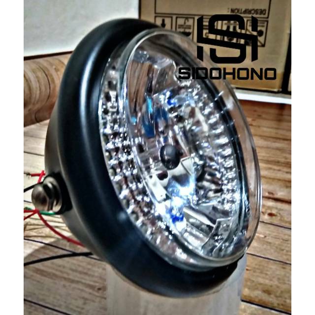 Lampu depan CB japstyle  Tiger GL Megapro Vixion scorpio 