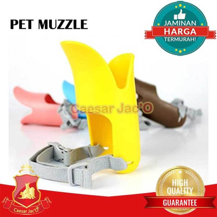 Penutup Mulut Anjing Kucing Hewan Silikon / Pet Muzzle Dog Cat Duck