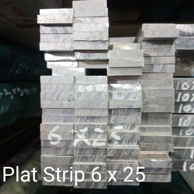 Jual Plat Strip Aluminium 6mm X 25mm X 1000 Strip Alumunium Shopee Indonesia 7995