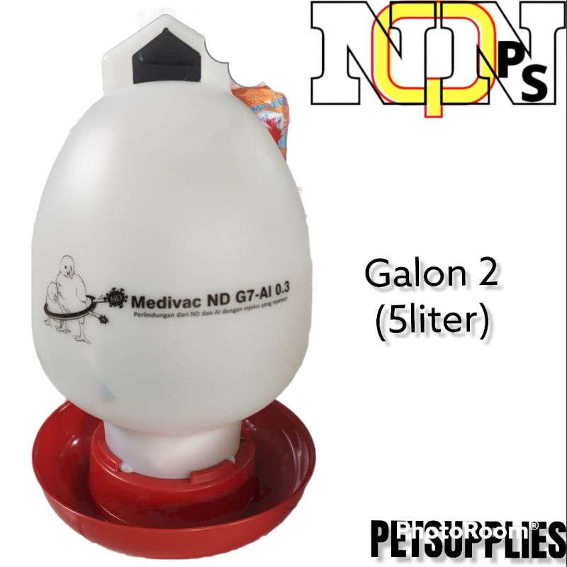 Galon tempat minum ayam G2 kapasitas 5 liter otomatis tempat minum