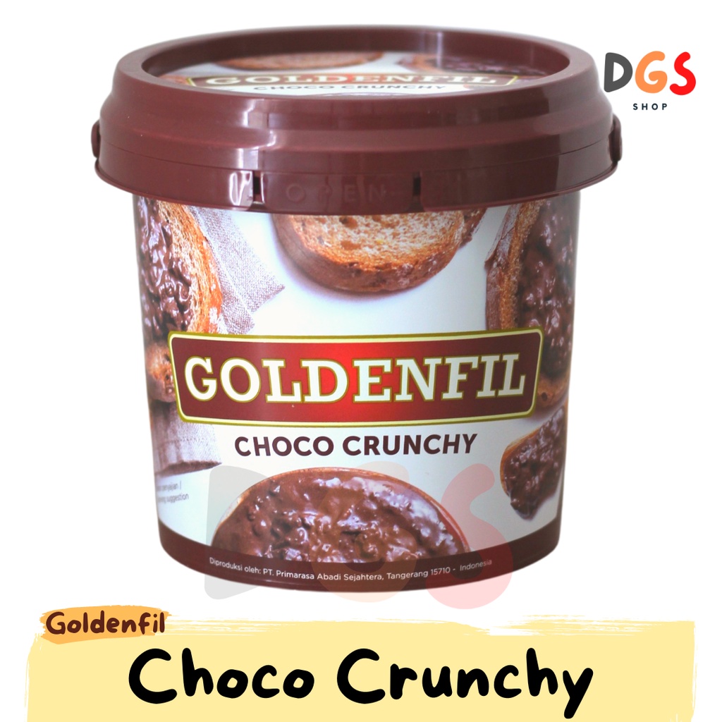

Goldenfil Choco Crunchy - Goldenfil Selai Rasa Coklat Crunchy - 1 kg