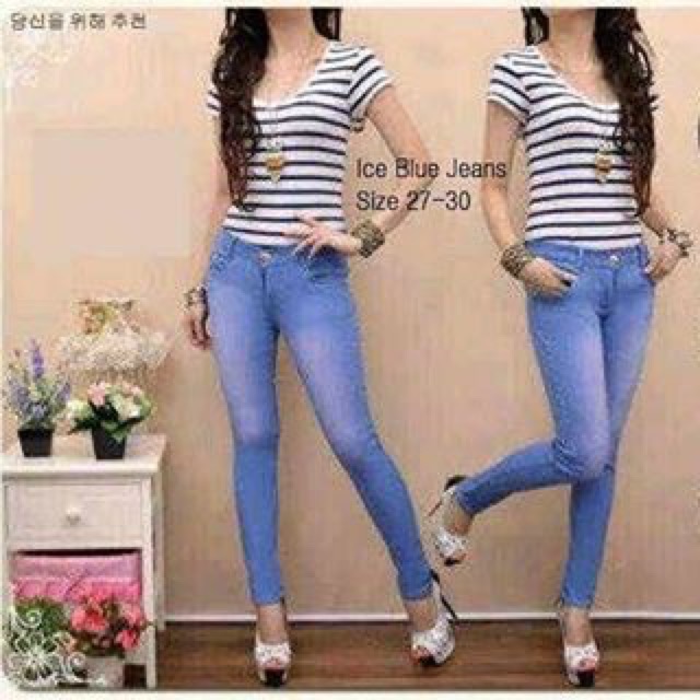 Ice blue jeans SALE 100rb