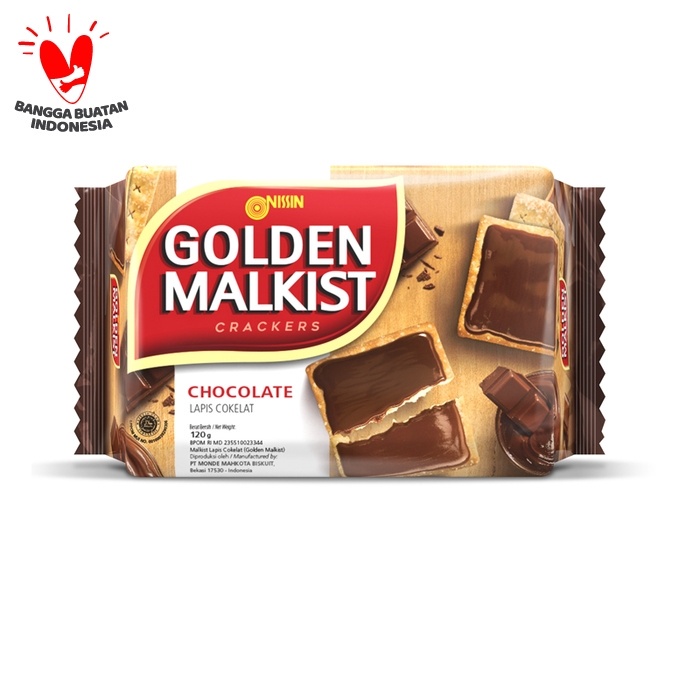 

Wafer-Biskuit- Nissin Golden Malkist Crackers Chocolate 120Gr -Biskuit-Wafer.