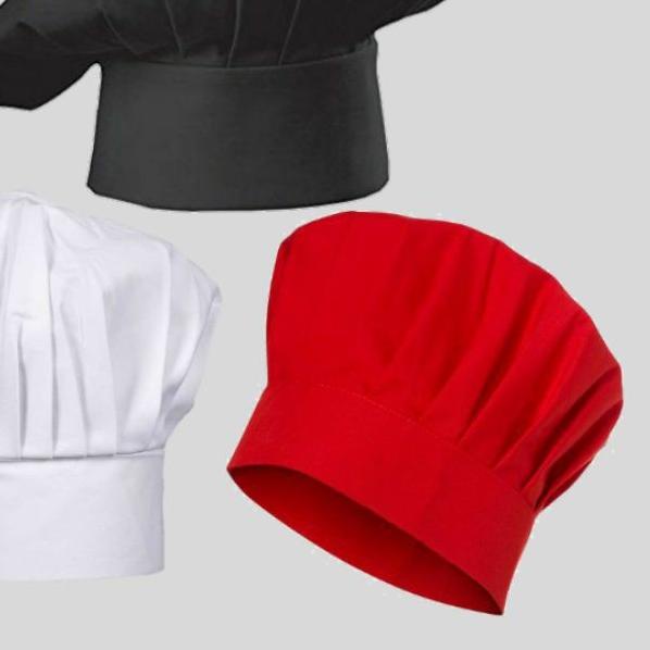 ♪ Topi koki / topi chef Hitam Dewasa & Anak ♢