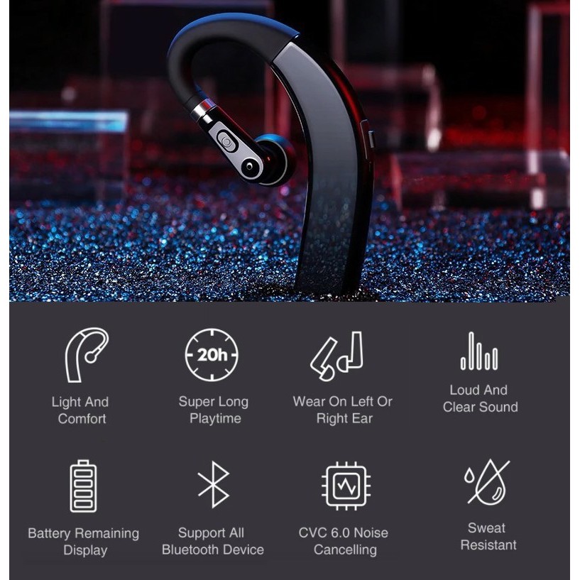 Sport Headset Bluetooth M11 Earphone Wireless Business HD Call