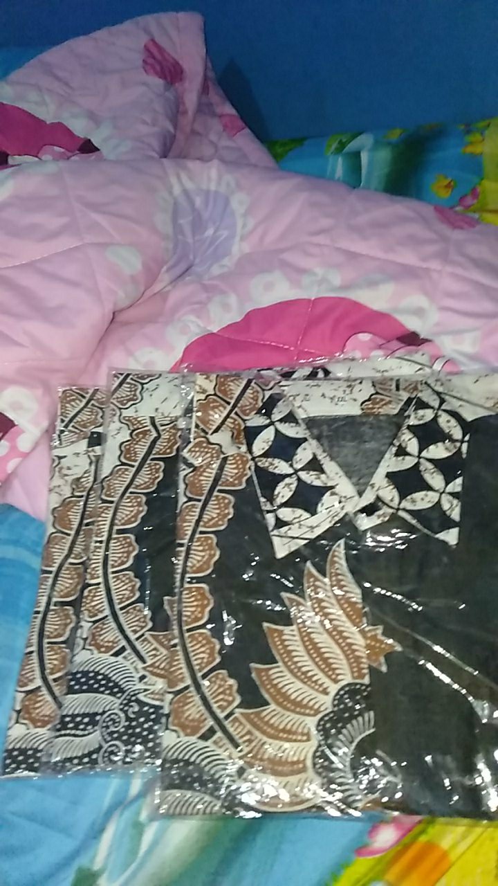 Bswart Batik Hrb026 Kenongo Hem Pendek Padi Pekalongan M L Xl Batik Pria Murah Modern Grosir Eltobeb