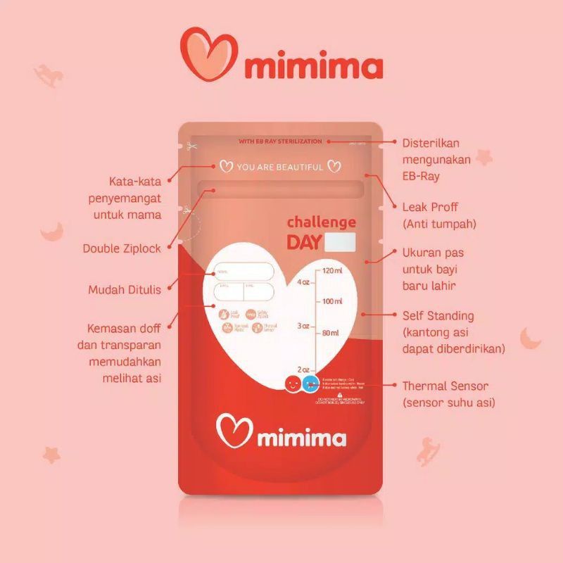 Mimima Kantong Asi 120ml Breastmilk Storage Bag