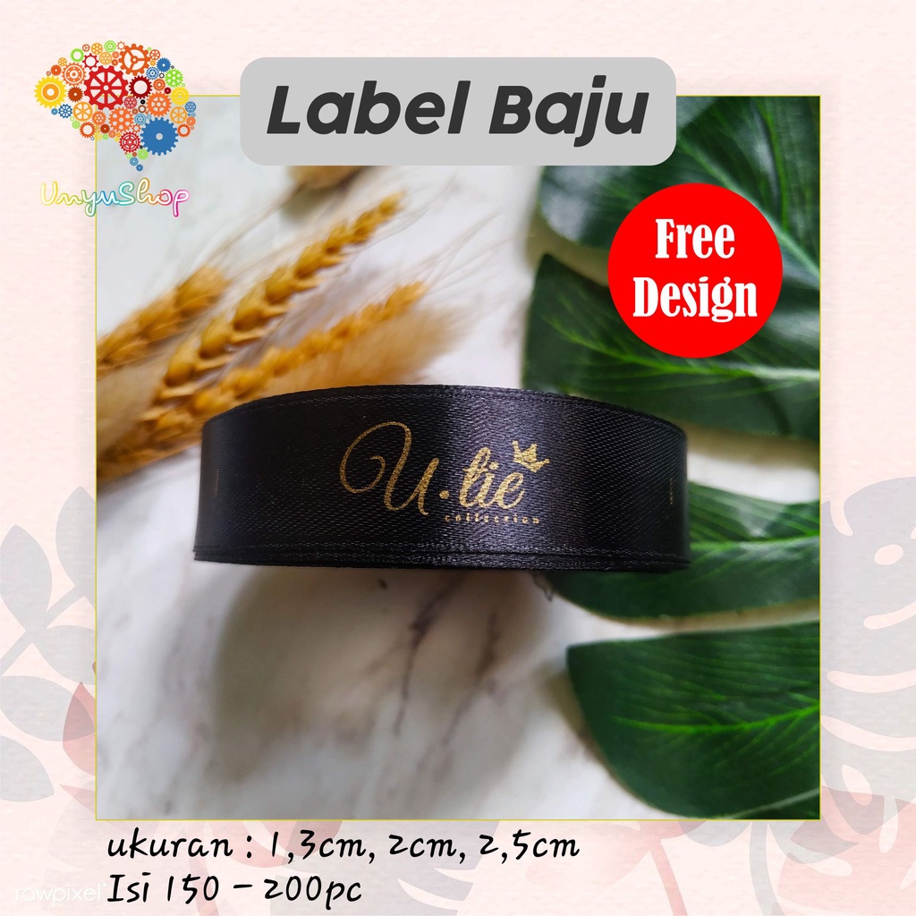 

Label baju label hijab label jilbab cetak label SATIN label sablon murah kode 01 FREE DESIGN