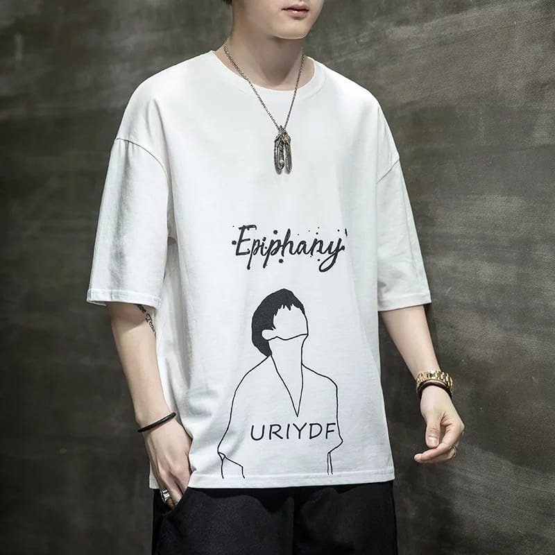 bayar di tempat-baju oversize size M|L,XL,2XL kaos distro urif atasan pria baju distro unisex