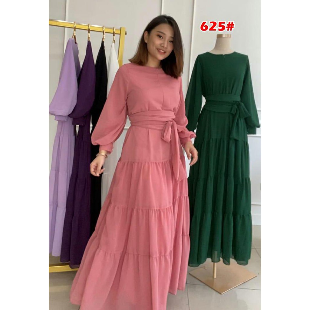 625#Baju Muslim/Ceruti Fashion/Muslim Wanita/Fashion wanita/Gamis Ceruty