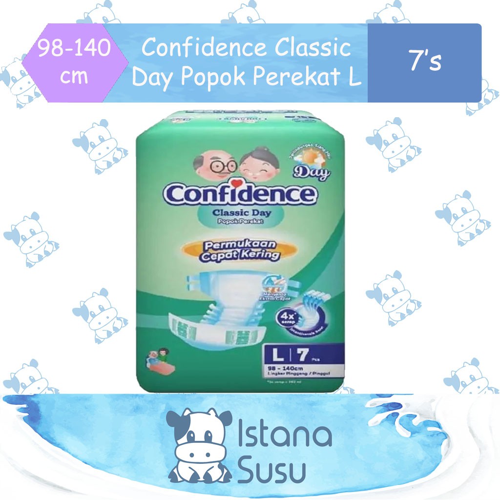 Confidence Classic Day Popok Perekat Dewasa Ukuran Sedang