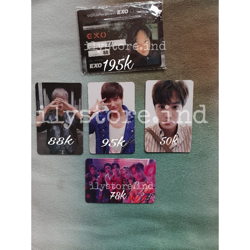 PHOTOCARD KAI MAMA B || ID CARD JAPAN KAI || PC JEWEL KAI || PC GRUP SUPER M || PC DMUMT ANDANTE