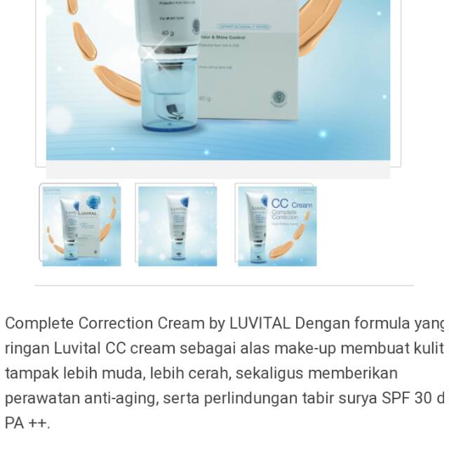 Cc cream luvital