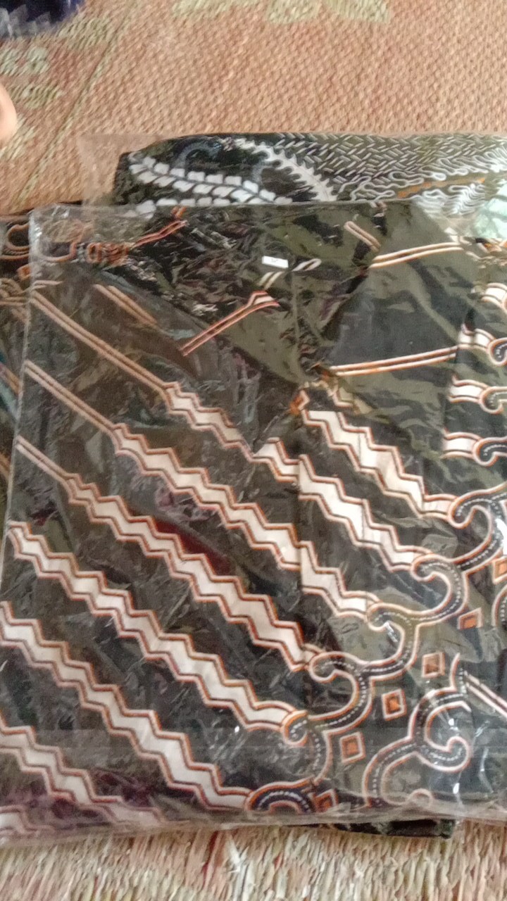 Batik Couple Keluarga Original Uzla Collection Merak Hitam