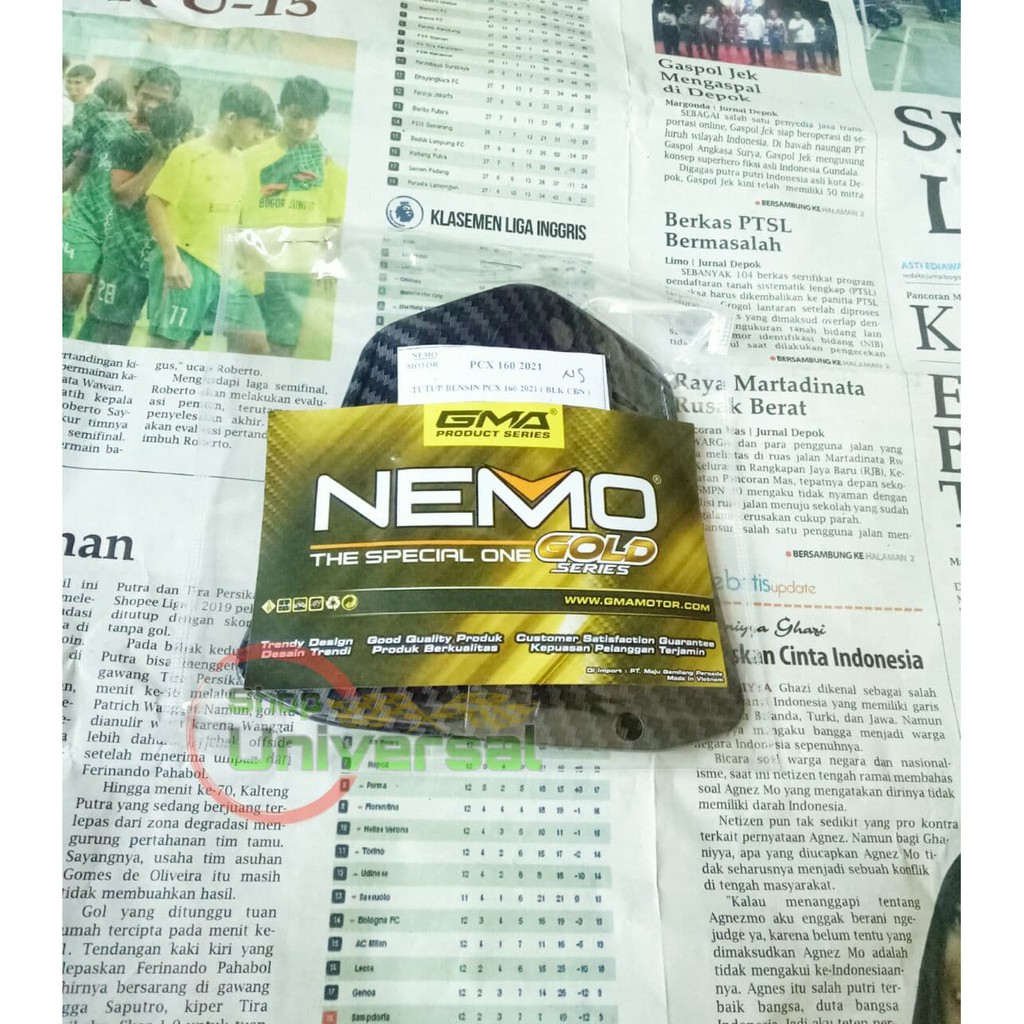 Cover Tutup Tangki bensin Pcx 160 Carbon nemo - pcx 160 carbon