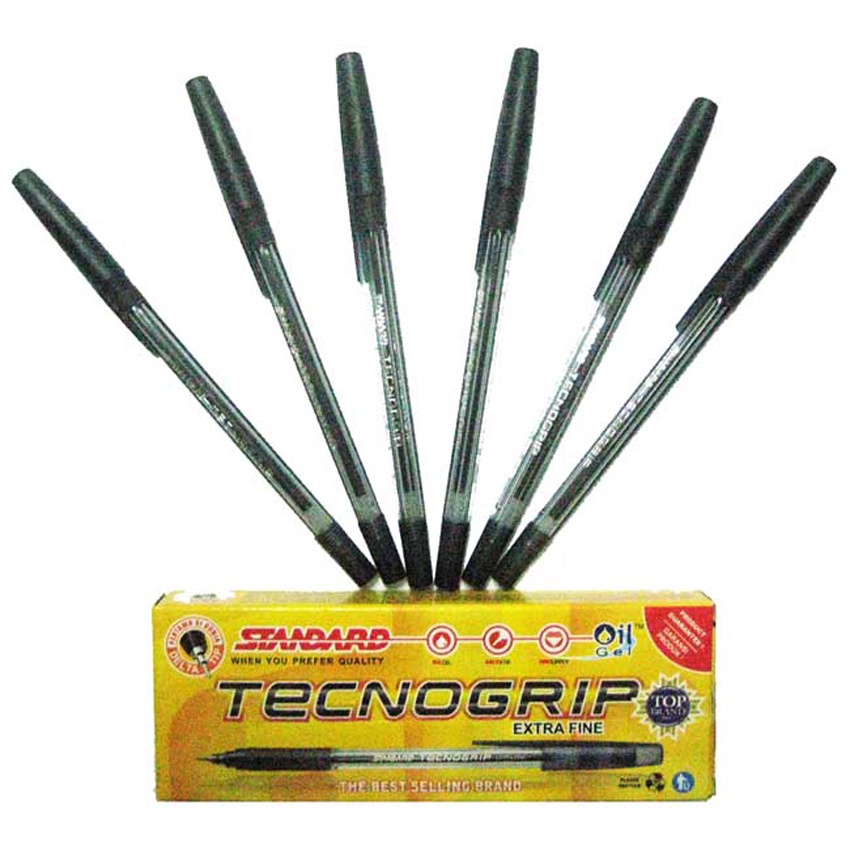 

BALLPOINT, BOLPEN, POLPEN, PULPEN STANDARD TECNOGRIP HITAM (ecer/satuan)