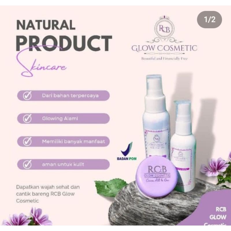 Rcb glow cosmetic/paket Rcb glow