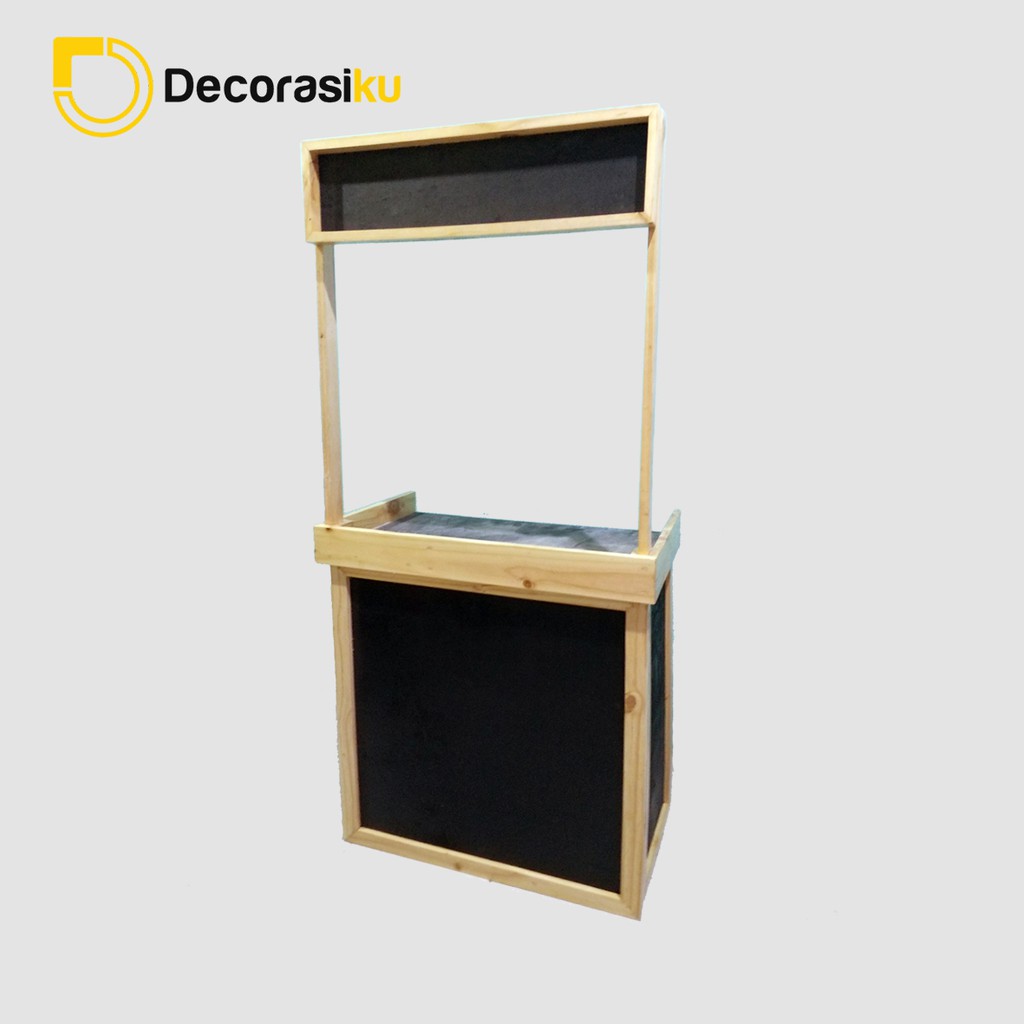 Promo Booth Jati Belanda Mahoni 80cm Portable Stand Promo Booth Jati Belanda Mahoni 80cm Portable Stand