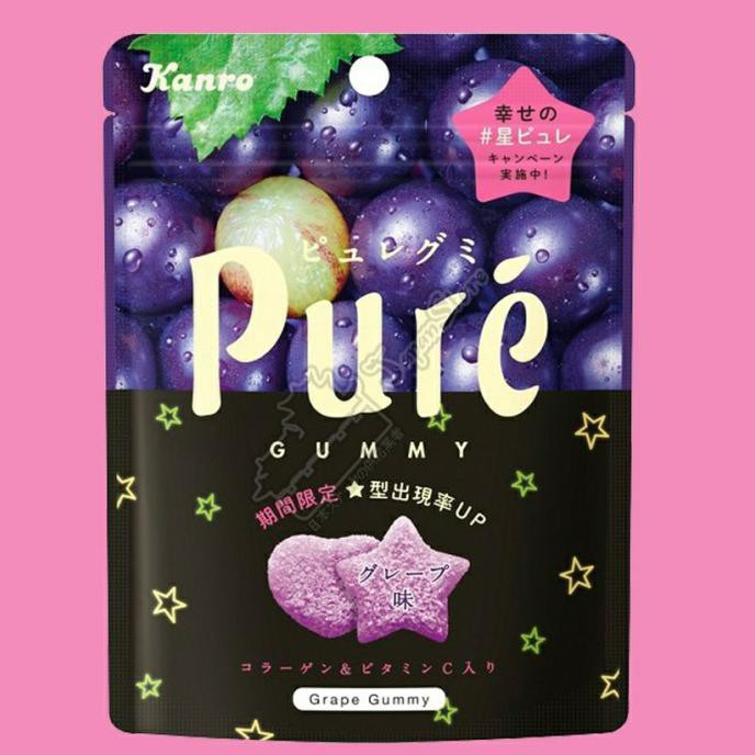 

TERLARIS KANRO PURE GRAPE GUMMY - PERMEN JEPANG