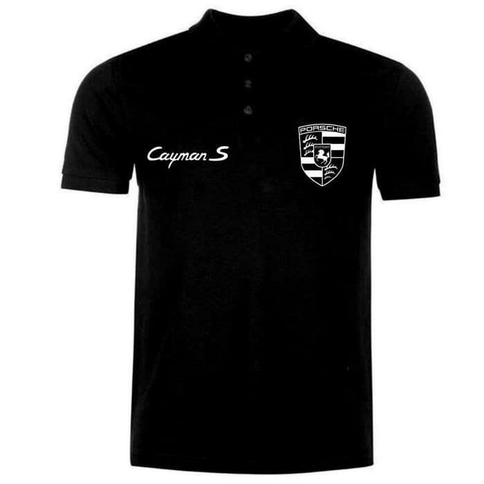 KAOS POLO SHIRT BAJU KERAH DISTRO CAYMAN S PORSCHE POLOS CUSTOM MOBIL HIGHT QUALITY