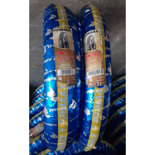 BAN PRIMAX SK 01 DEPAN BELAKANG RING 17 UKURAN 90/80 100/70