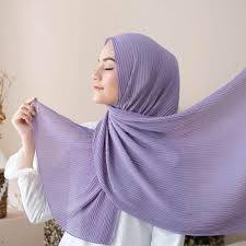 PASMINA ZIPER RESLETING DIAMOND ITALLIANO //  PASHMINA PLISKET ZIPER-Lavender