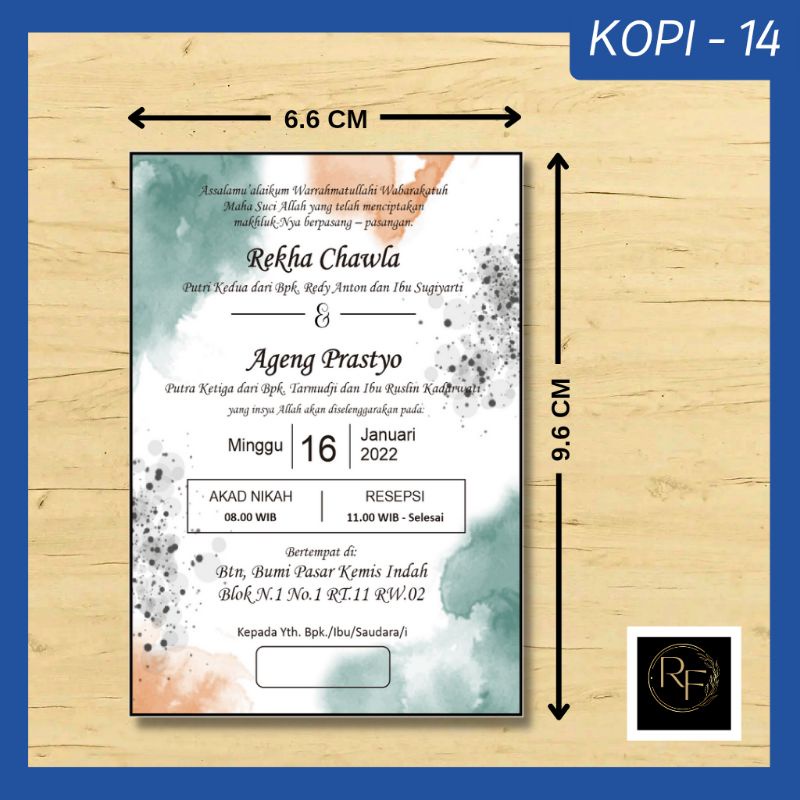 Jual Undangan Kopi Mini Pernikahan [50pcs] ( UK-14 ) | Shopee Indonesia