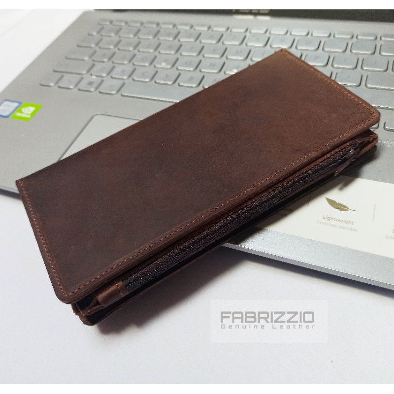 dompet panjang classy kulit sapi asli pria wanita