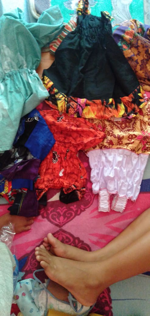 Daster Batik Bunga,dress Anak Motif Batik Murah, Grosir Batik Anak