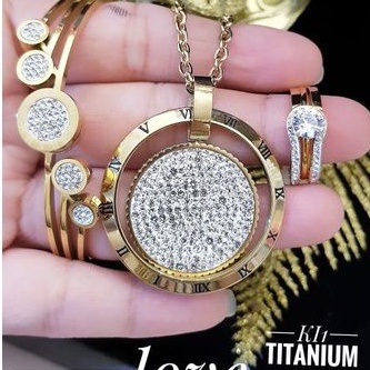 TiTanium set perhiasan wanita J71