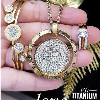 TiTanium set perhiasan wanita J71