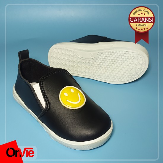 Sepatu Slip On Anak Perempuan Laki-laki Motif SMILE | Sepatu Onvie