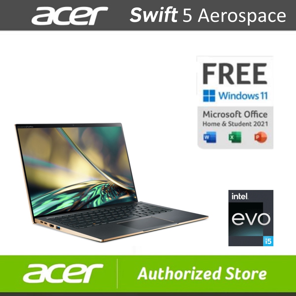 Acer Swift 5 Aerospace SF514-56T - Core i5-1240P RAM 16G SSD 512GB 14&quot;QHD TOUCH W11 OHS