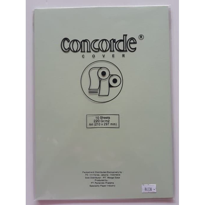 

Kertas Concorde 220 Gr A4 (80238) - Light Green