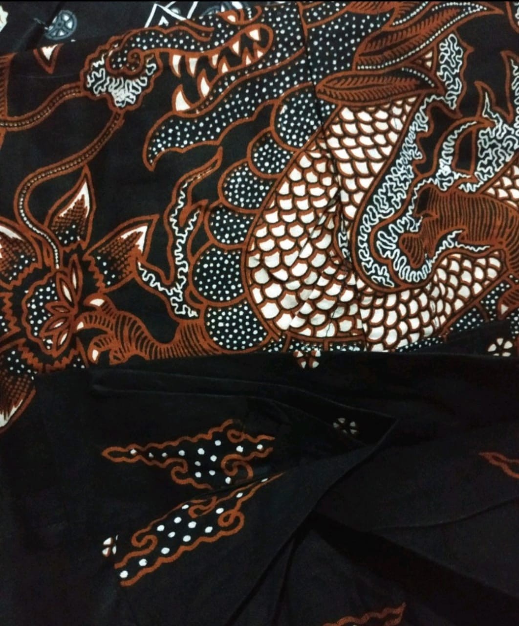 Kemeja Batik Pria Lengan Panjang Size M L Xl Xxl  Bswart Batik Hrb026 Kenongo Hem Panjang Pad