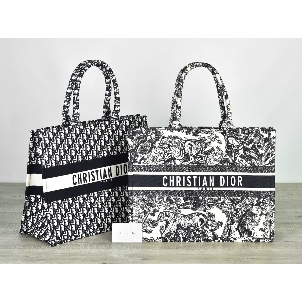 SUPPLIER TAS BRANDED Tas Dior Book Tote Embroidered Logo Canvas Seprem 6606