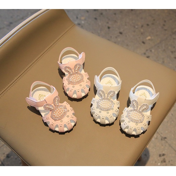 Sepatu anak dan bayi perempuan import premium motif ala BUNNY MUTIARA KILAU premium lentur