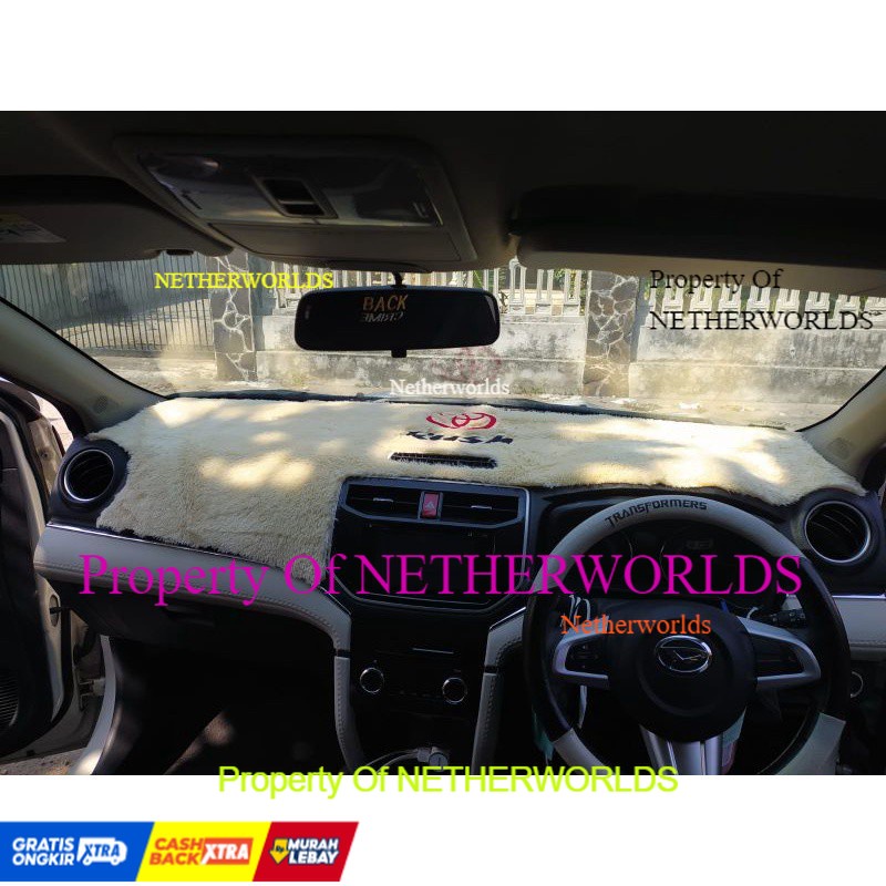 DASHBOARD MOBIL Alas bulu Bordir Rush free double tape