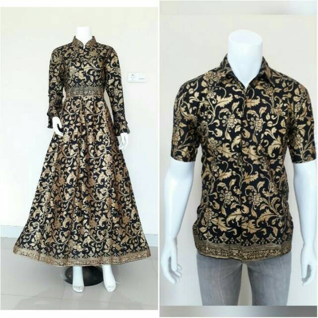 SARIMBIT GAMIS BATIK PRADA COUPLE GAMIS BATIK PEKALONGAN