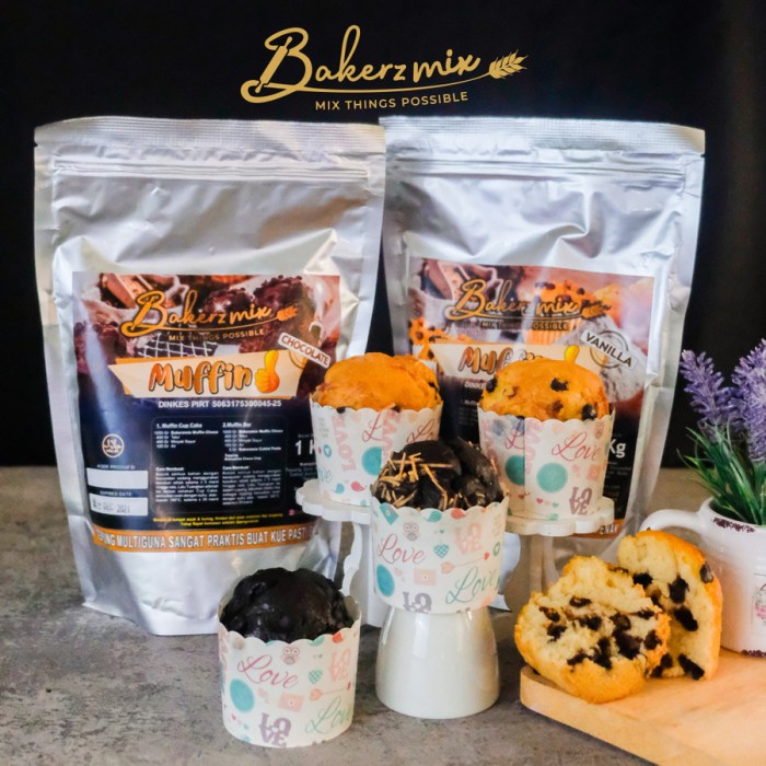 

NEW Tepung Premix Bakerzmix Muffin Coklat 1Kg