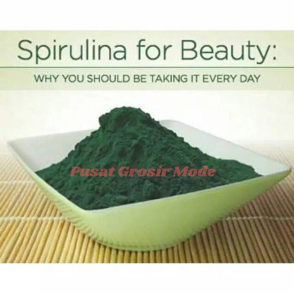 Masker Spirulina Serbuk Bubuk Kapsul Natural Herbal Mask ORI PGM M04