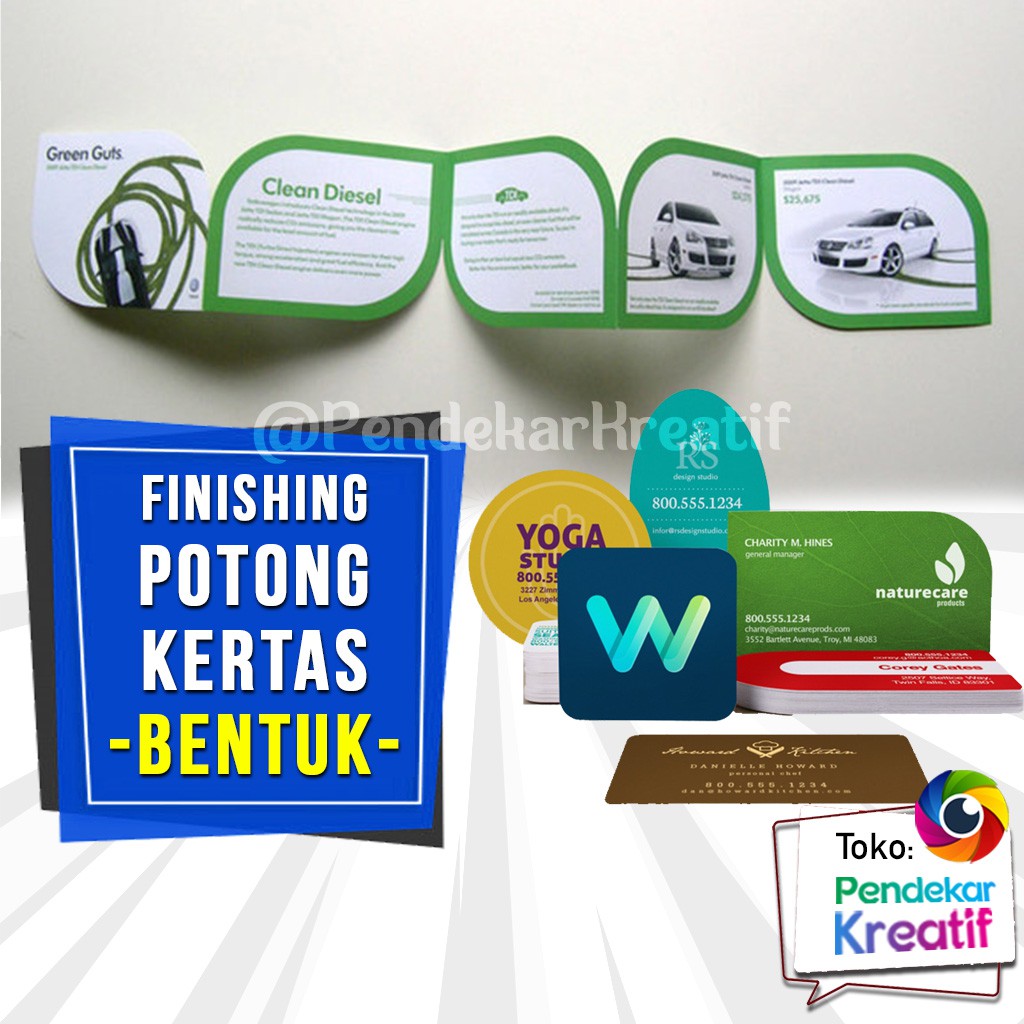 

FINISHING POTONG KERTAS - BENTUK
