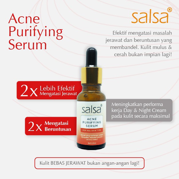 [Per Pc] Salsa Acne Purifying Serum Original BPOM