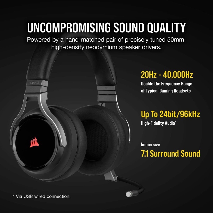 Corsair Virtuoso RGB Wireless SE Gaming Headset (Gunmetal)